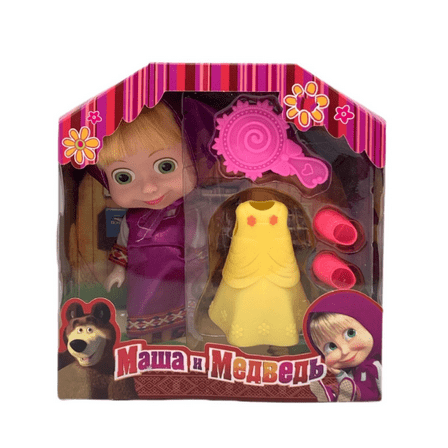 Martha and Bear Classic Purple Polka Dot   Clothes Doll Set 6.5 inches Brand New