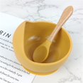 thumbnail image 2 of Special Bowl For Children To Learn To Eat Certificated Baby Silicone Bowl Dessert Feeding Plate Silicone Suction Bowl For Baby Tableware Set With Spoon…, 2 of 9