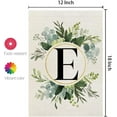 thumbnail image 5 of Crowned Beauty Monogram Letter E Garden Flag Floral 12x18 Inch Double Sided for Outside Small Burlap Family Last Name Initial Yard Flag CF767-12, 5 of 13