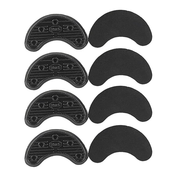TELOLY 10 PCS Rubber Sole Heel Savers Toe Plates Taps DIY Glue Shoe Repair Pads rubber soles for bottom of shoes