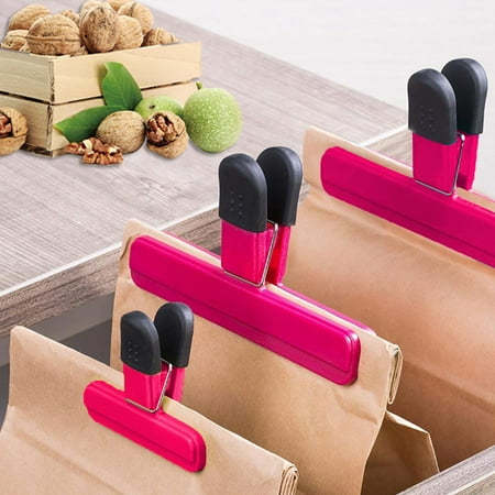 

10Pack Chip Bag Seal Clips Heavy Duty Food Clips 5 Small Size +5 Large Size Plastic Heavy Sealing Clips