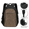 thumbnail image 3 of Easygdp Brown Leopard Mochila para Laptop de Viaje con Puerto USB, Mochila para Laptop con Puerto de Carga USB para Mujeres y Hombres, 3 of 7