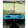 thumbnail image 3 of Outdoor Tablecloth with Umbrella Hole Zipper Blue Game Handle Round Tablecloth 54" Waterproof Outside Table Cloth Video Gamer Console Earphones Black Patio Table Cover Tablecloths for Picnic Party, 3 of 8