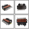 thumbnail image 2 of waltyotur Hydraulic Directional Double Acting Control Monoblock Valve, 6 Spool 11GPM SAE Ports 2 Joystick Hydraulic Directional Control Valve 3625 PSI Fit for Small Tractors Loaders Etc, 2 of 6