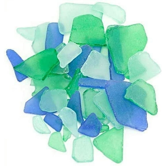Sea Glass | Green Light Blue and Dark Blue | 11oz Sea Glass for Decor & Craft