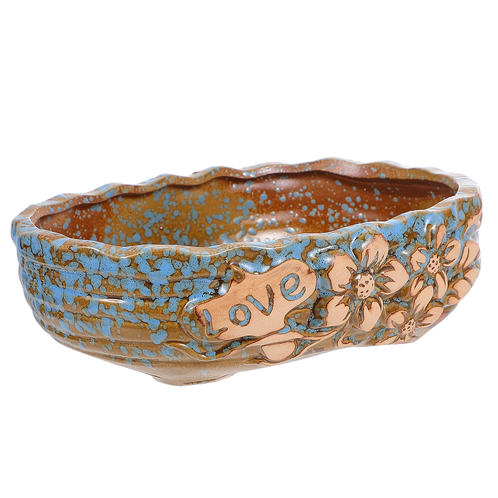 OFFIGAM Large Ceramic Planter Pot for Indoor and Outdoor Plants, Decorative Flower Container for Home, Office, Garden Décor