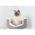 thumbnail image 4 of TRIXIE Ava XXL Jute & Plush 2-Level 34" Cat Tree with Scratching Post & Condo, Gray, 4 of 9