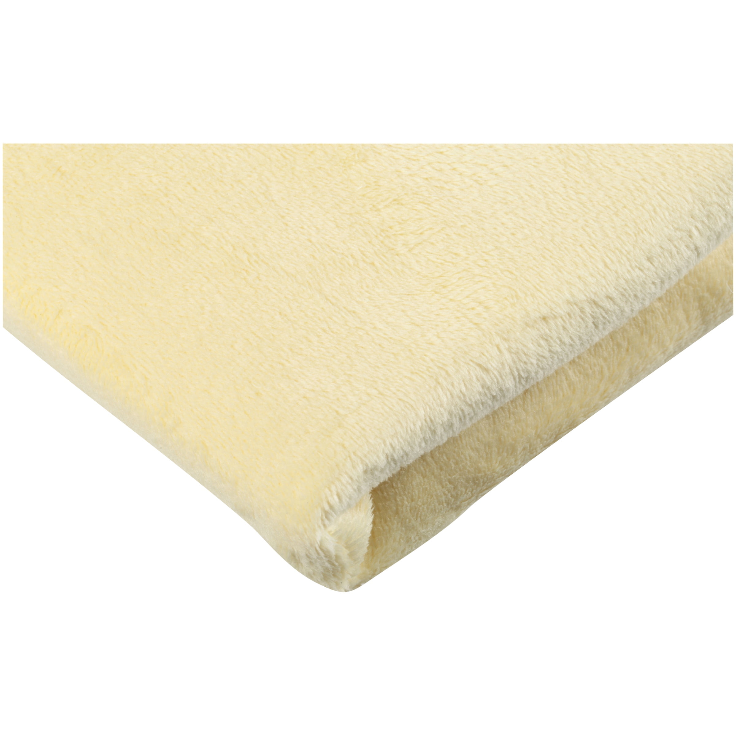 TL Care Heavenly Soft Chenille Fitted Mini Crib Sheet 24" x 38", Warm and Cozy Chenille Portable Sheet, Maize, for Boys and Girls, Fits Most Pack N Play Mattresses