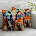 thumbnail image 3 of COMIO Elephant Themed Mandala Indian Elephant Modern Abstract Bohemian Hippie Throw Pillow Case,Home Bedroom Living Room Office Sofa Couch Bed Decor,Gifts for Girls Women Sister Daughter, 3 of 5