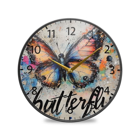 BZSMCE Wall Clock Acrylic Size:9.5*9.5in/11.9*11.9in Blueberry Burst Design Pattern Clock