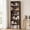 Brown, variant on Walsunny 6 Tier Bookshelf, Wooden Bookcase with Storage, 71" Tall Open Display Shelf for Living Room Home Office, Black