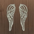 thumbnail image 3 of Zeckos Cast Iron Angel Wings Wall Sculpture White Set of Two, 3 of 7