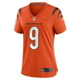 thumbnail image 2 of Women's Nike Joe Burrow Orange Cincinnati Bengals Game Jersey, 2 of 3