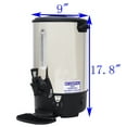 thumbnail image 2 of Intsupermai Electric Hot Water Dispense Liquid Boiling Machine Heater Warmer Hot Kettle 9.7L Silver, 2 of 8