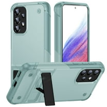 ELEHOLD Rugged Case for Samsung Galaxy A53 5G,Hybrid Military Grade Drop Protection Built-in Hidden Kickstand Shockproof Armor Cover for Samsung A53 5G,Green