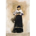 thumbnail image 2 of Sargent, John Singer 17x24 Gold Ornate Wood Framed with Double Matting Museum Art Print Titled - Young Woman with a Black Skirt, 2 of 4