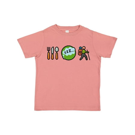 

Inktastic Hiking Eat Sleep Hike Gift Toddler Boy or Toddler Girl T-Shirt