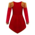 thumbnail image 2 of Aislor Girls' Circus Ringmaster Showmen Costume Kids Halloween Cospaly Tailcoat Jacket 4-16 Red 16, 2 of 7