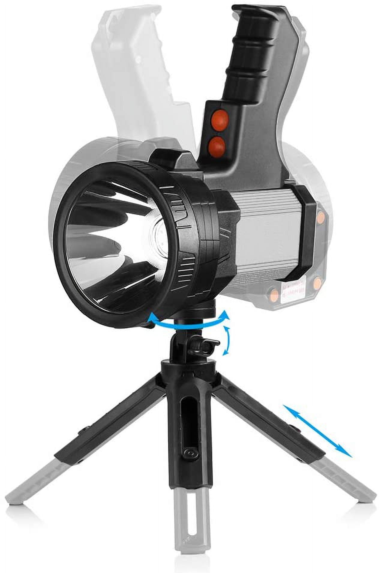 XIHAMA Rechargeable Spotlight, Spot Lights Hand held 1000,000 lumens Large Flashlight Handheld Spotlight Lightweight and Super Bright Flashlight