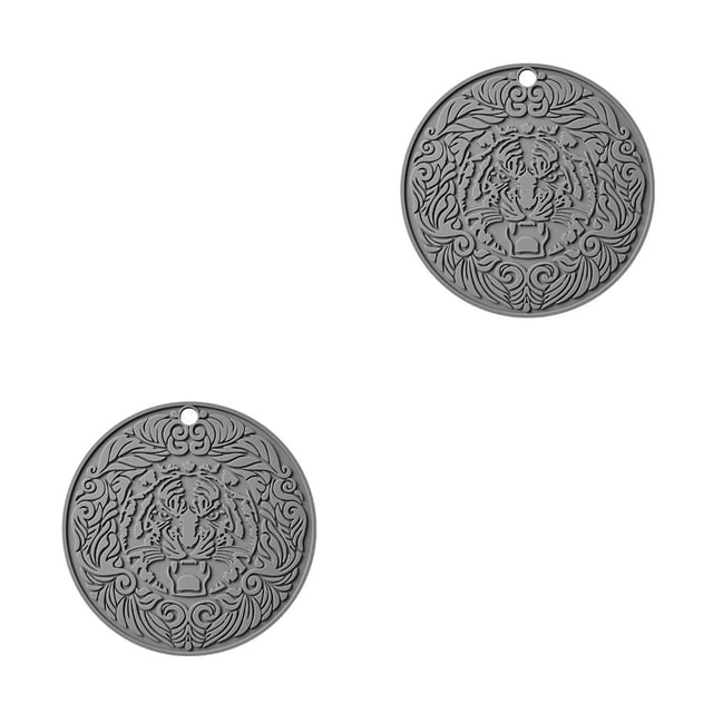 Tapete para olla caliente Advancent mantel individual con aislamiento térmico color Gris