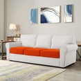 thumbnail image 6 of CHUN YI Spandex Stretch Couch Cushion Covers Sofa Seat Slipcovers,3PC,Orange, 6 of 6