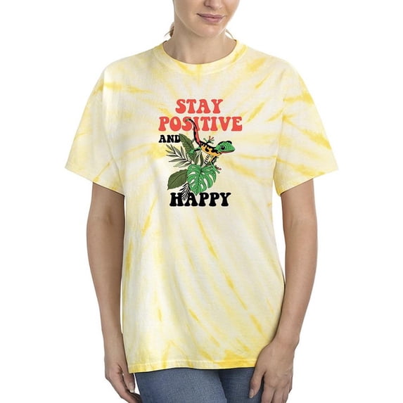 Positive And Happy Gecko Tie Dye Cyclone Women -Image by Shutterstock, Female XX-Large