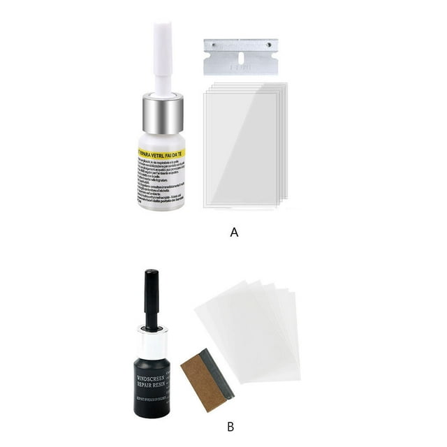 Car Glass Repair Tools Curing Glue Scratch Crack Restores Windshield Glass Repair Quick Fix Auto Scratch Restores Kit Repair Fluid DIY Maintenance White