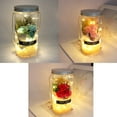 thumbnail image 5 of Romantic Eternal Rose Never Withered Rose Night Light Wishing Bottle Preserved Flowers Soap Rose Flower Glass Wishing Bottle, 5 of 8