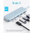 thumbnail image 2 of Anker USB C Hub, 5-in-1 USBC to HDMI Splitter with 4K Display, 2 of 7