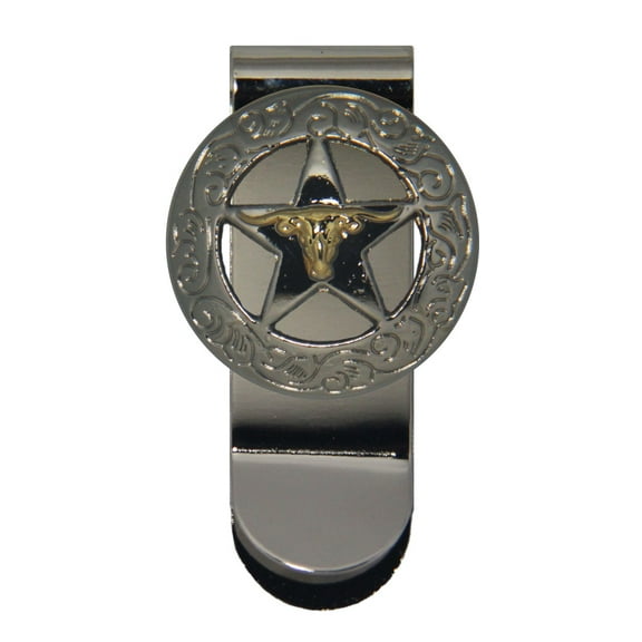Longhorn and Star Money Clip