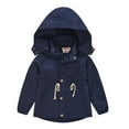 thumbnail image 1 of DPTALR Veste à Capuche pour Enfants Garçons Filles Doublure en Coton Imperméable, 1 of 9