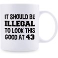 thumbnail image 4 of 43rd Birthday Gifts for Women - 1976 Birthday Gifts for Women, 43 Years Old Birthday Gifts Coffee Mug for Mom, Wife, Friend, Sister, Her, Colleague, Coworker - 11oz, 4 of 6