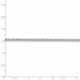 thumbnail image 4 of White Sterling Silver necklace Box chain Diamond-cut 24 in 2.5 mm, 4 of 5