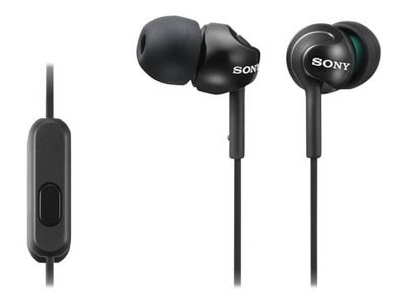 Sony MDR-EX110AP Monitor Headphones for Android Devices (Black) - image 2 of 6