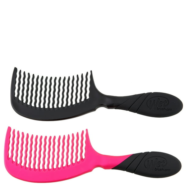 Wet Brush Pro Detangling Comb Black & Pink