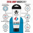 thumbnail image 2 of Warrior 3 in 1 Body Wash For Men And Women - Travel Size Body Wash, Shampoo & Shaving Lather with Citrus Mint Scent – USA Made Liquid Soap Body Wash for Military & Camping Enthusiasts (3.0 FL OZ), 2 of 8