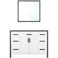 thumbnail image 4 of Lexora Home Ziva 48" Single Vanity with Mirror in White, 4 of 6