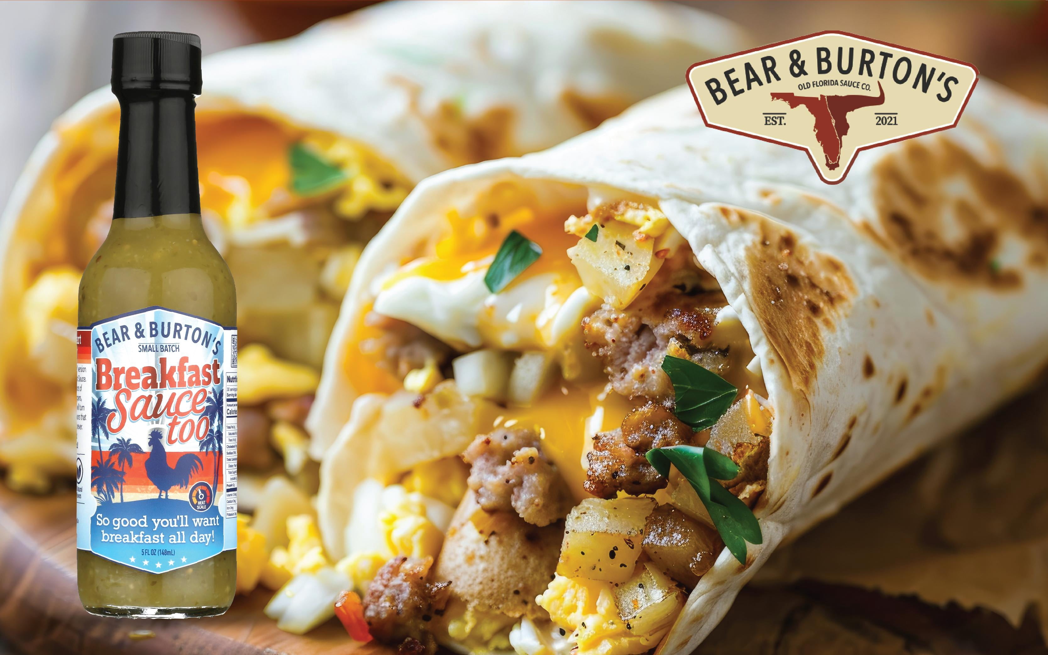 (2 pack) Bear & Burton's Breakfast Sauce Too 5 oz