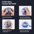 thumbnail image 4 of Ejercitador de Mano Torque-Ball Bola Giroscópica para Muñeca Azul Keoshiga, 4 of 8