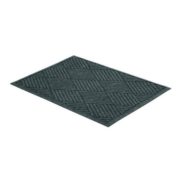 Millennium Mat Company Mllegdfb030404 3 X 4 Pi. Eco Guard Tapis de Sol d'Intérieur à Motif Losange pour Raclette, Charbon Noir