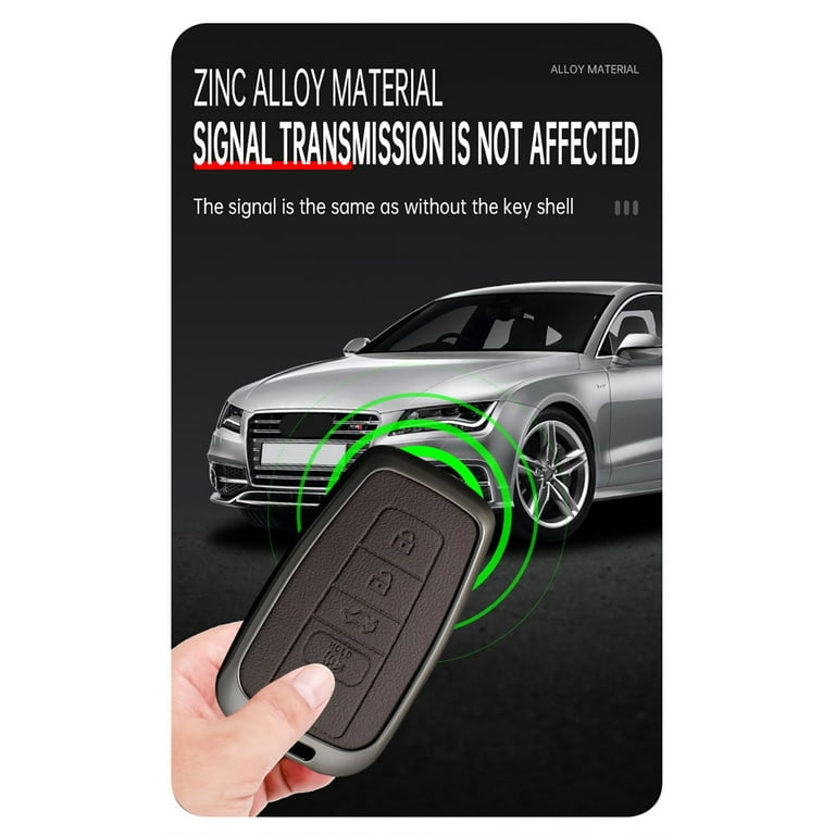 Flensent Key Fob Cover With Keychain For Toyota Highlander RAV4 Camry Avalon C-HR