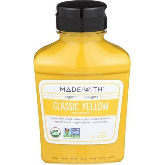 9 oz Yellow Organic Mustard - Pack of 6
