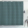 thumbnail image 1 of Ambesonne Geometric Shower Curtain, Nature Inspried Bloom, 69"Wx75"L, Blue Cream Black, 1 of 3