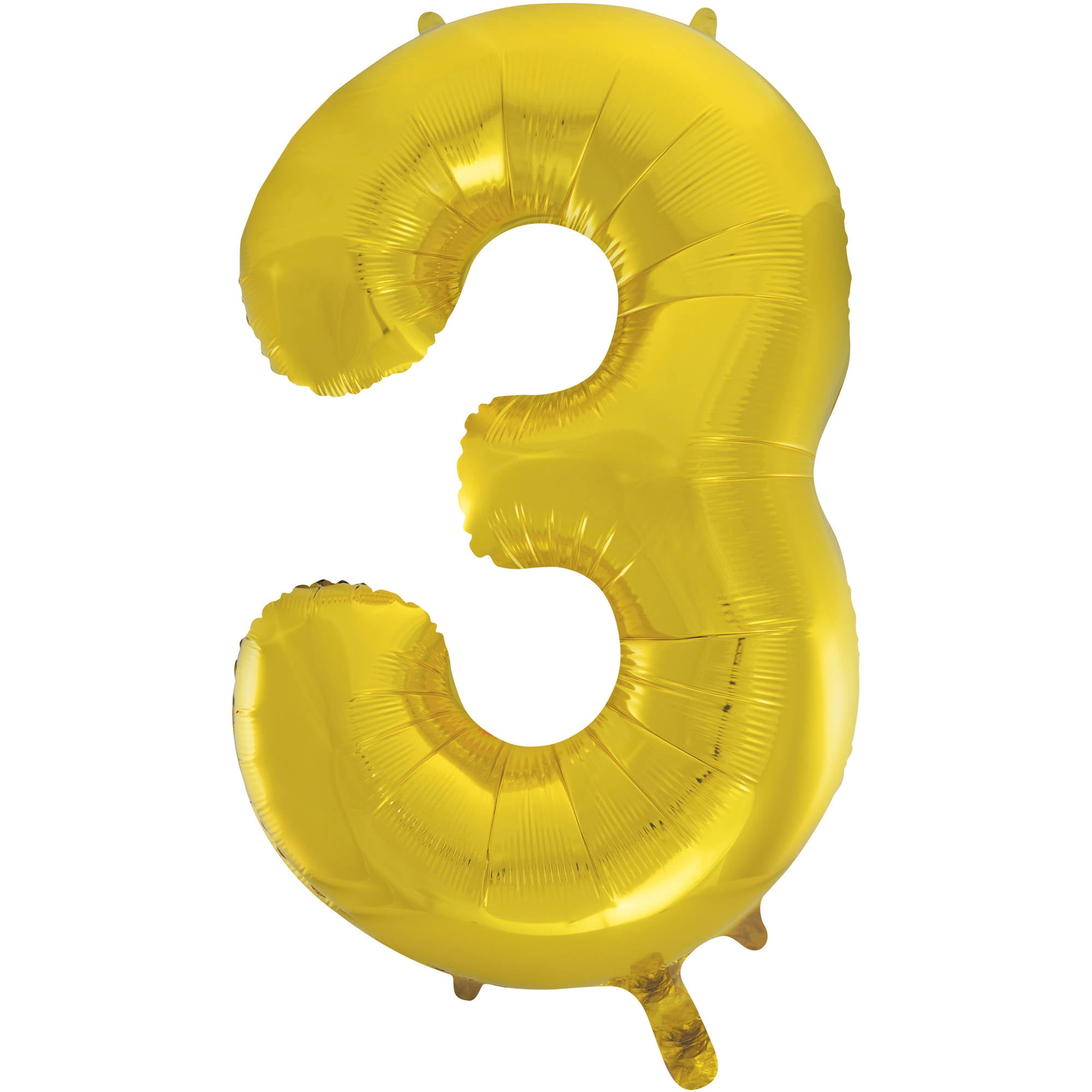 big number 3 balloon