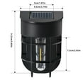 thumbnail image 3 of Luz solar de pared para exteriores | Lámpara colgante decorativa con diseño calado para cercas | LED tungsteno impermeable | Control automático | Iluminación para jardín, patio, terraza | 9.5 x 8 x, 3 of 9