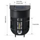 thumbnail image 3 of Outdoor Solar Tungsten Wall Light Hollow-out Wall Hanging Light Wall Fence Fence Railing Light Garden Wall Garden Decorative Light, 3 of 9