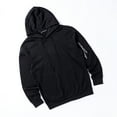 thumbnail image 2 of Kmbangi Men Sports Set, Solid Color Hoodie Zip Tops, Long Loose Pants Suit, 2 of 7