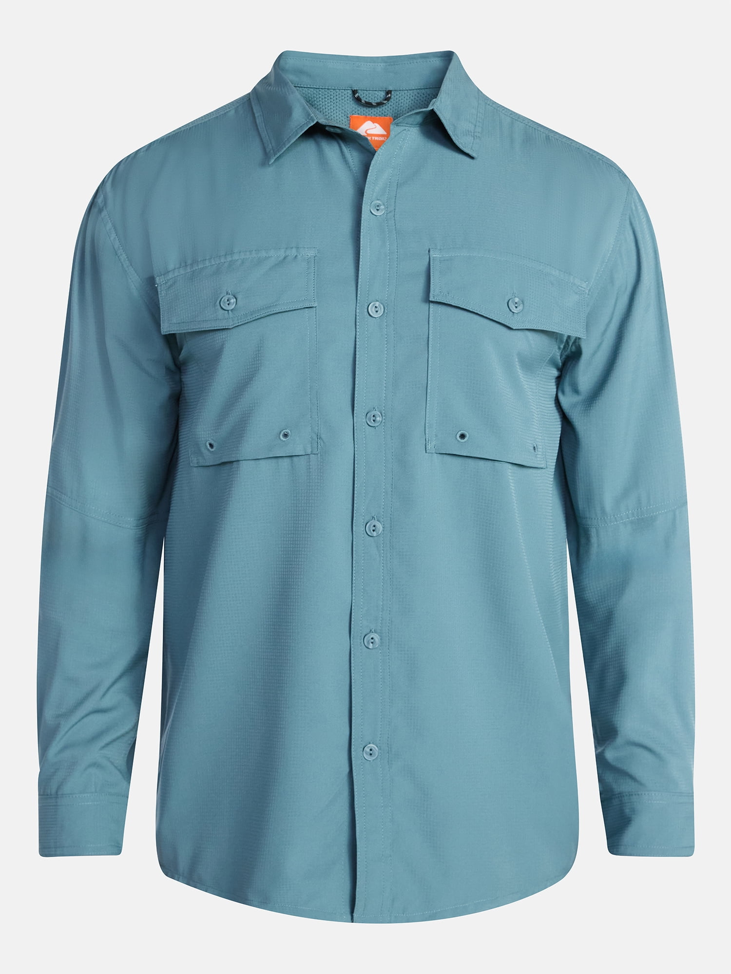 Ozark Trail Men's and Big Men's Upstream Shirt with Long Sleeves, Sizes S-3XL