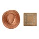 thumbnail image 2 of Sombrero de vaquero con bandana, accesorios de cosplay, sombrero de ala grande, sombreros para el sol, Halloween Naranja, 2 of 9