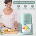 thumbnail image 4 of Professional snow cone machine: 03 electric snow cone machine & machine suitable for home, 60 watts, 120 universal voltage, making fluffy snow cones, shaved ice and frozen desserts-green (green), 4 of 4